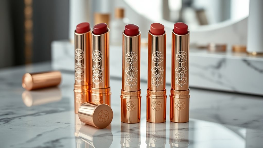 luxury lip balm selection