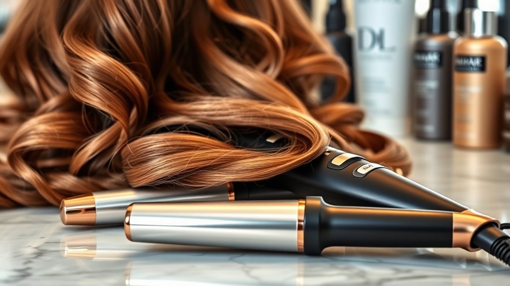 luxury long hair curling irons