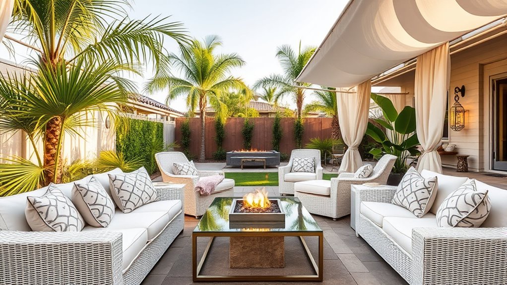 luxury outdoor furniture selection