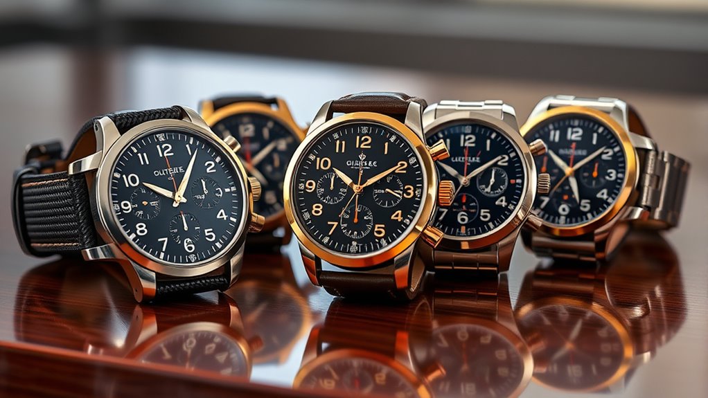 luxury pilot watch selection