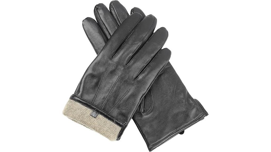 luxury sheepskin cashmere gloves