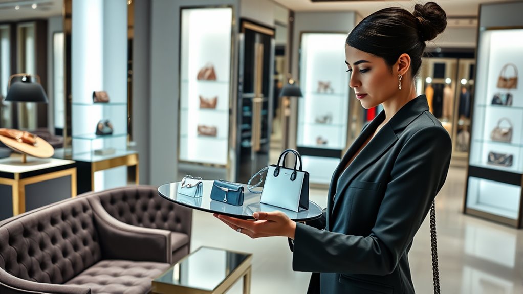 luxury shopping with technology