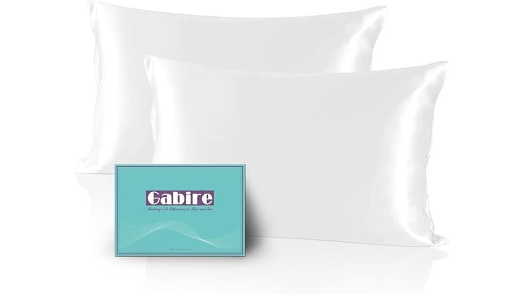 luxury silk pillowcases set