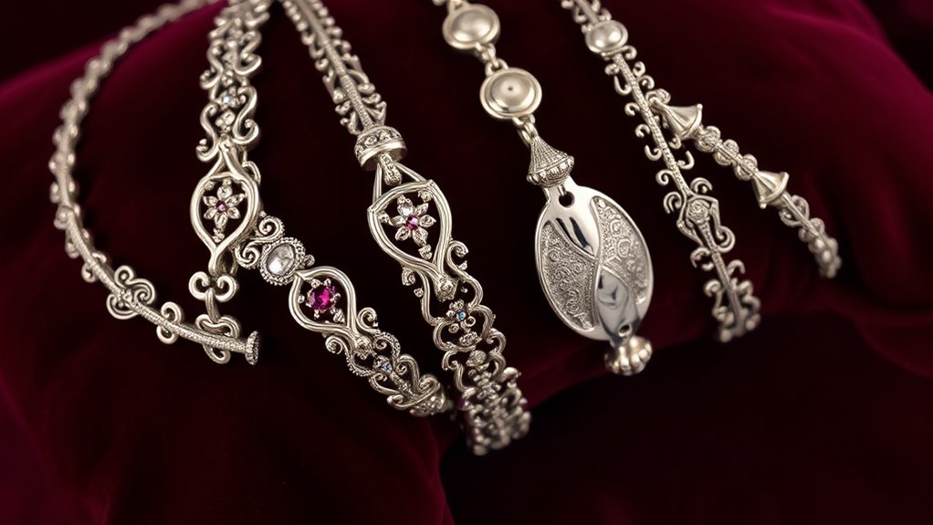 luxury silver bracelet collection