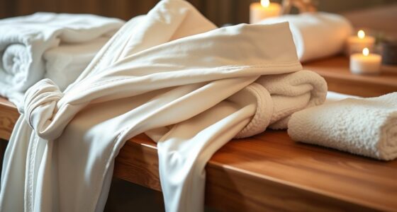 luxury spa bathrobe selection