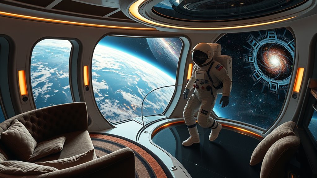 luxury space accommodations await