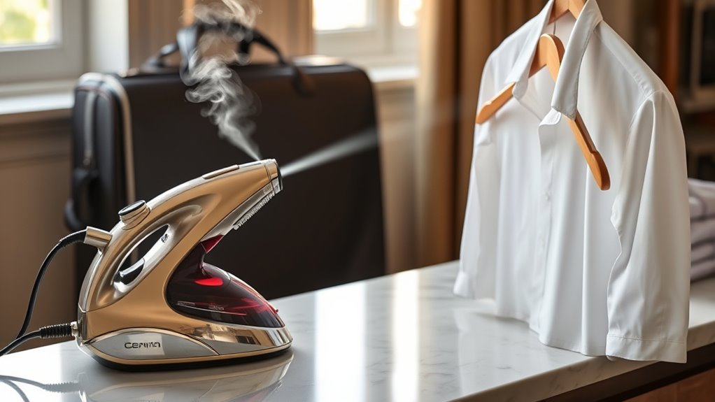 luxury travel garment steamers