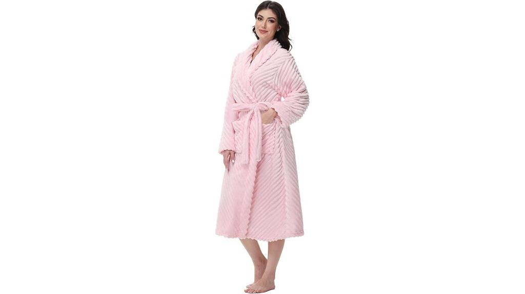 luxury women s fleece robe