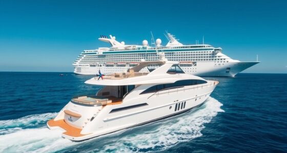 luxury yacht versus cruise