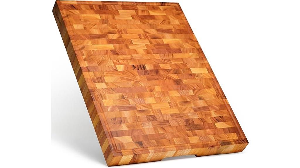 mahogany end grain cutting board