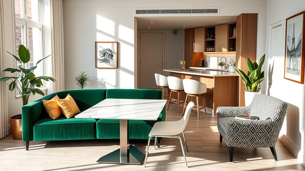 maximize space with multifunctional zones