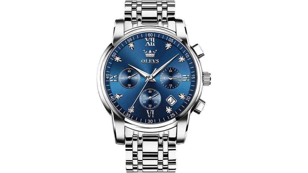 men s stainless steel chronograph