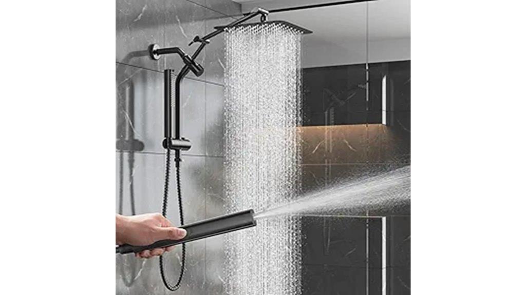 metal rain shower head