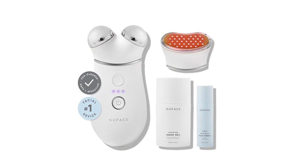 microcurrent facial device with led