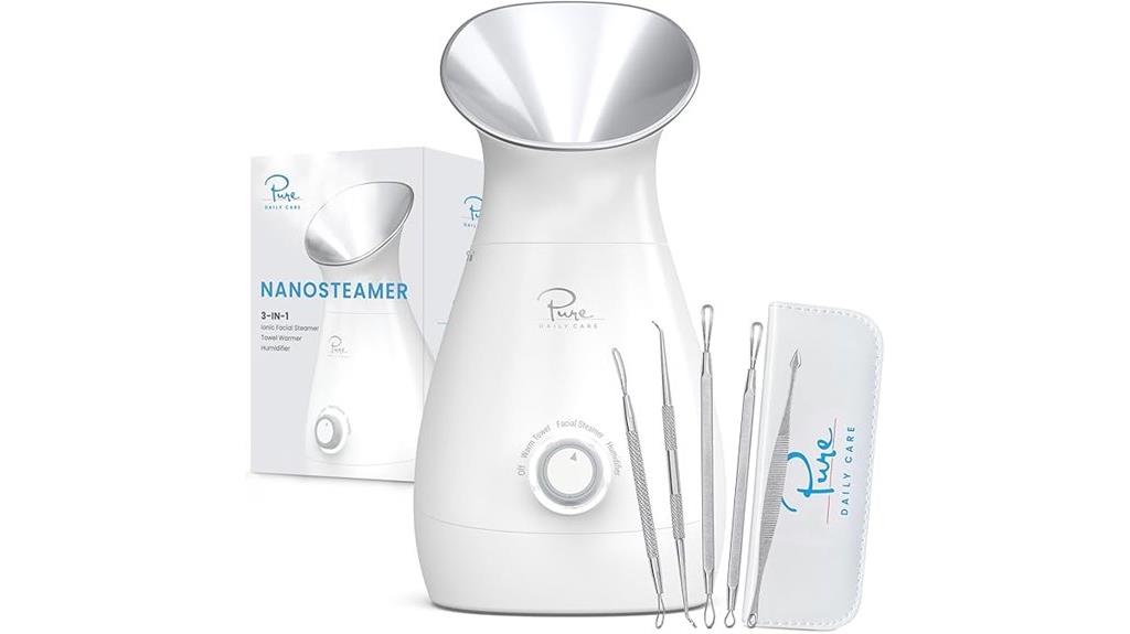 mini facial steamer device