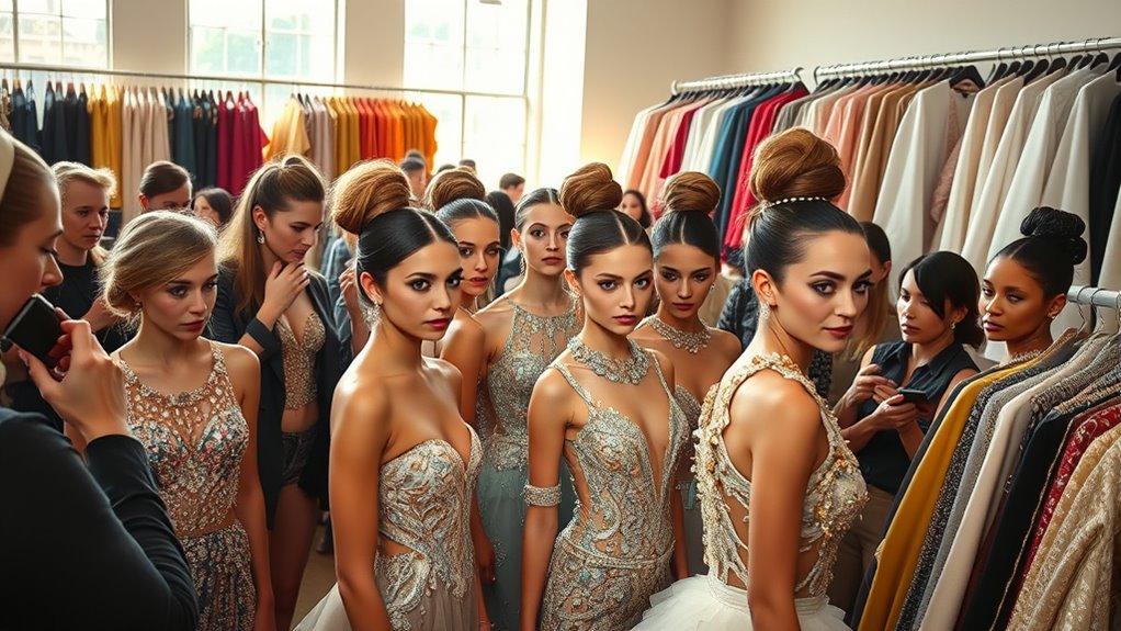 model casting and rehearsal