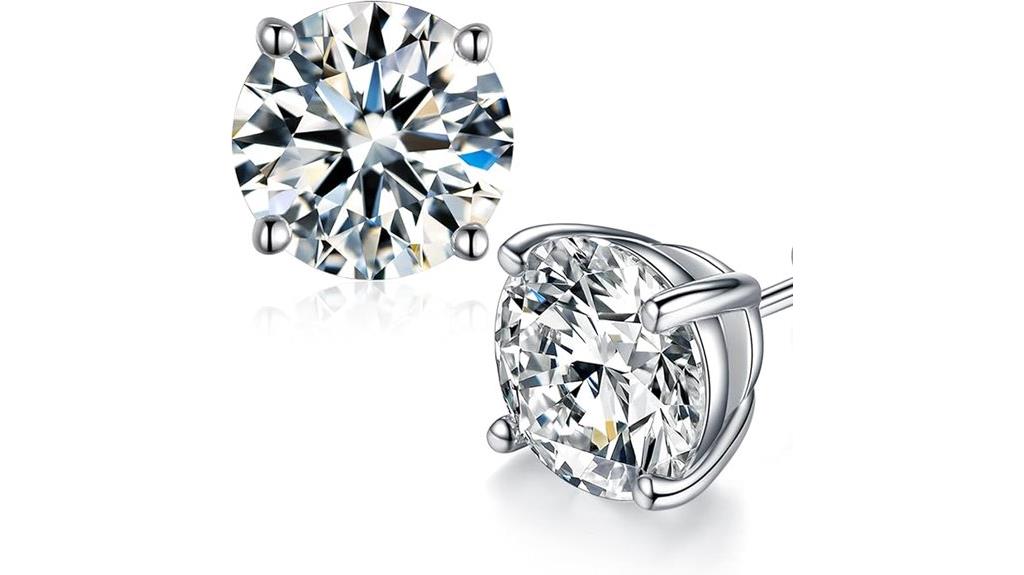 moissanite silver gold plated