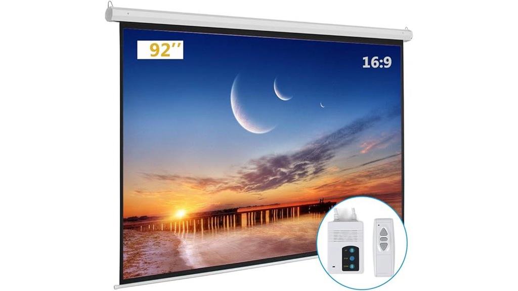 motorized remote projector screen