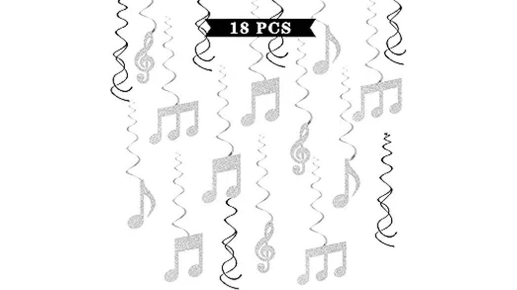 music notes hanging decorations
