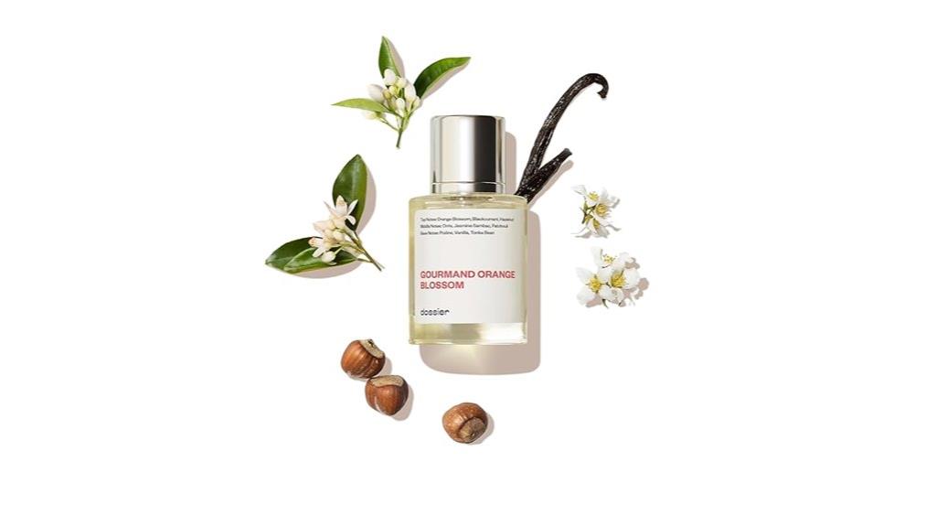 orange blossom perfume bottle