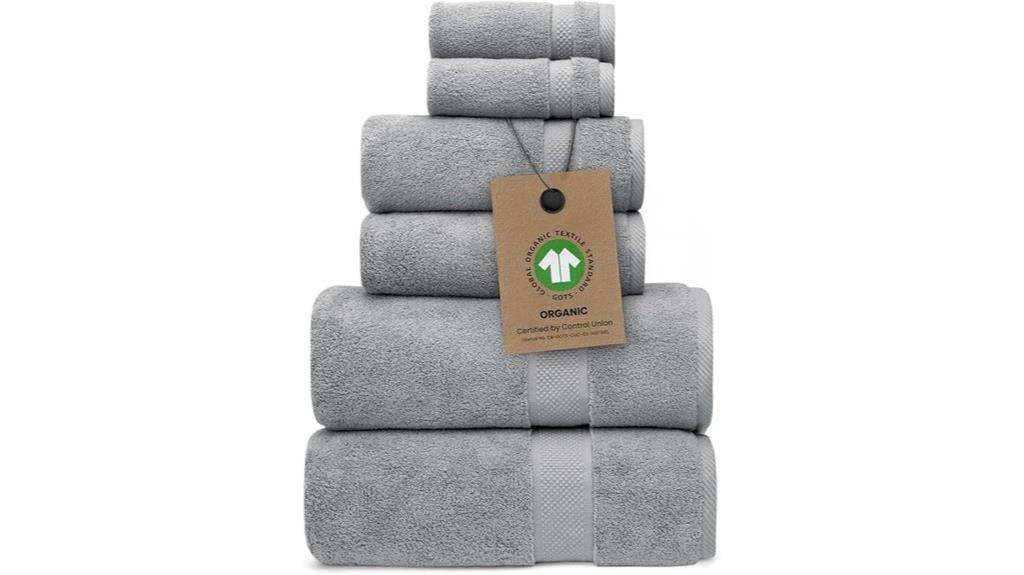 organic zero twist cotton towels