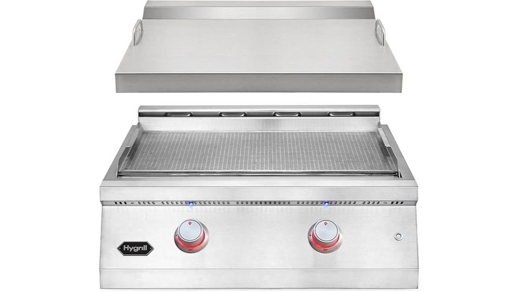 outdoor natural gas griddle