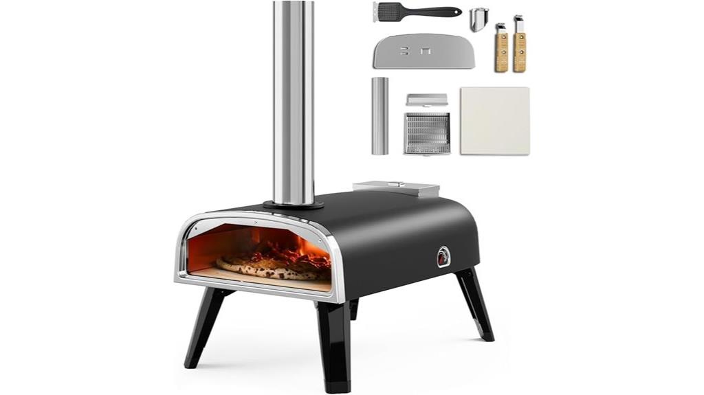 outdoor wood pizza oven