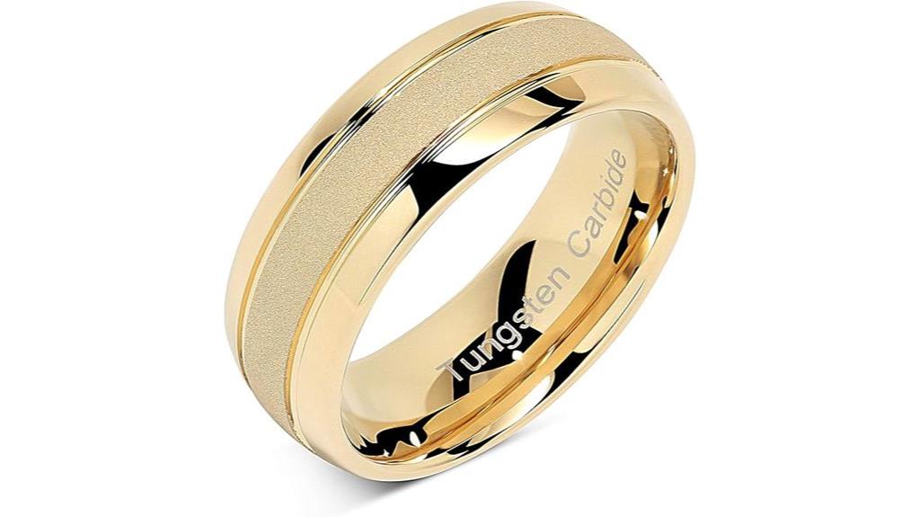 personalized tungsten wedding rings