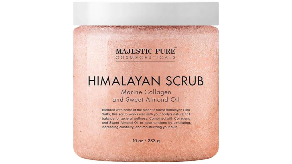 pink salt collagen scrub