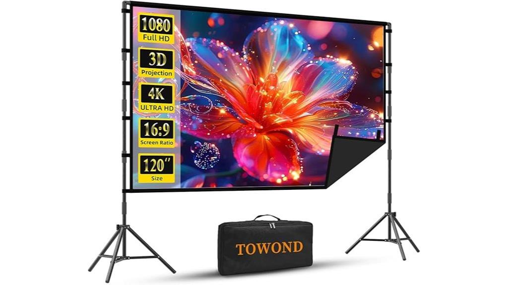 portable 120 inch screen