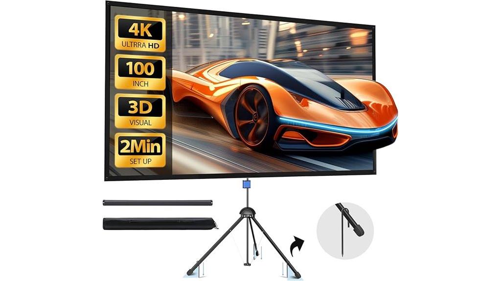 portable 4k indoor outdoor screen