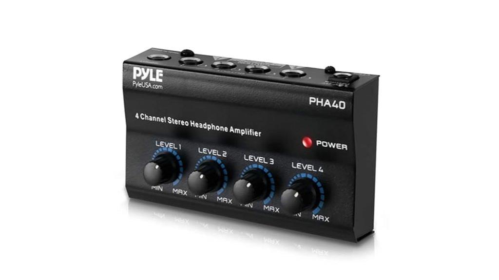 portable four channel headphone amplifier