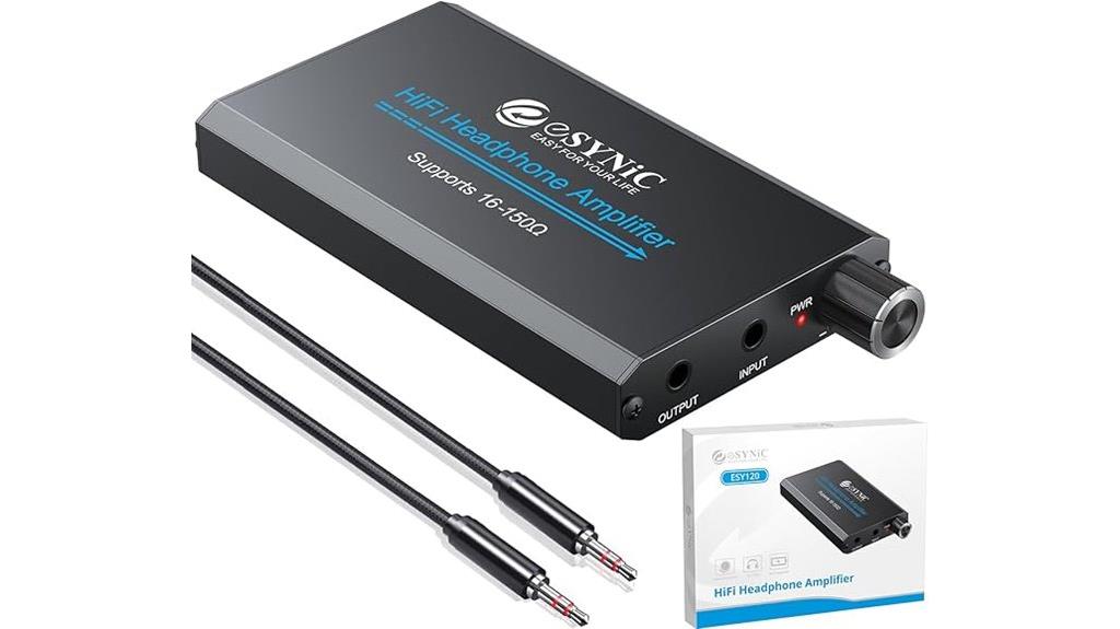 portable headphone amplifier with jack