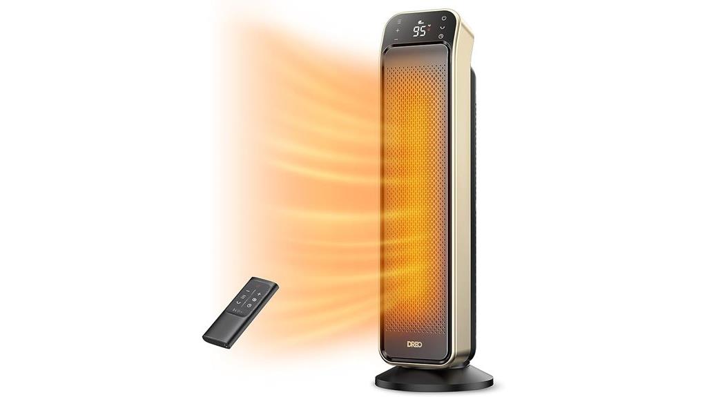 portable heater with remote
