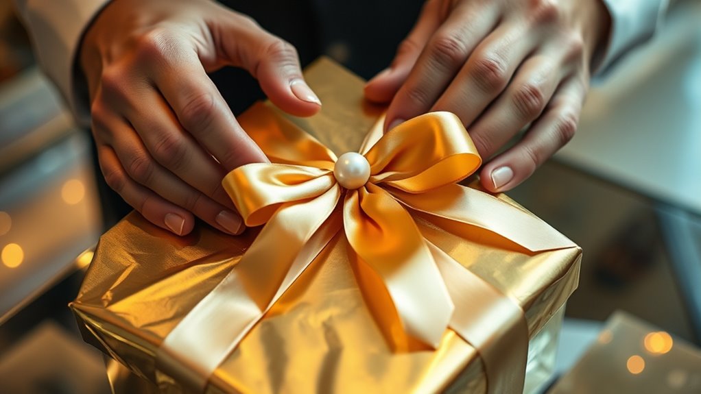 precise tidy gift wrapping