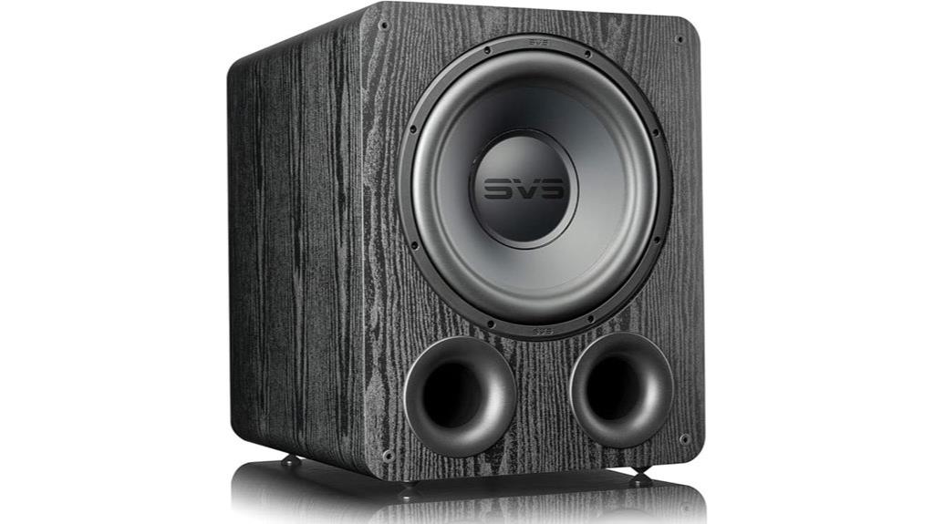 premium black ash subwoofer