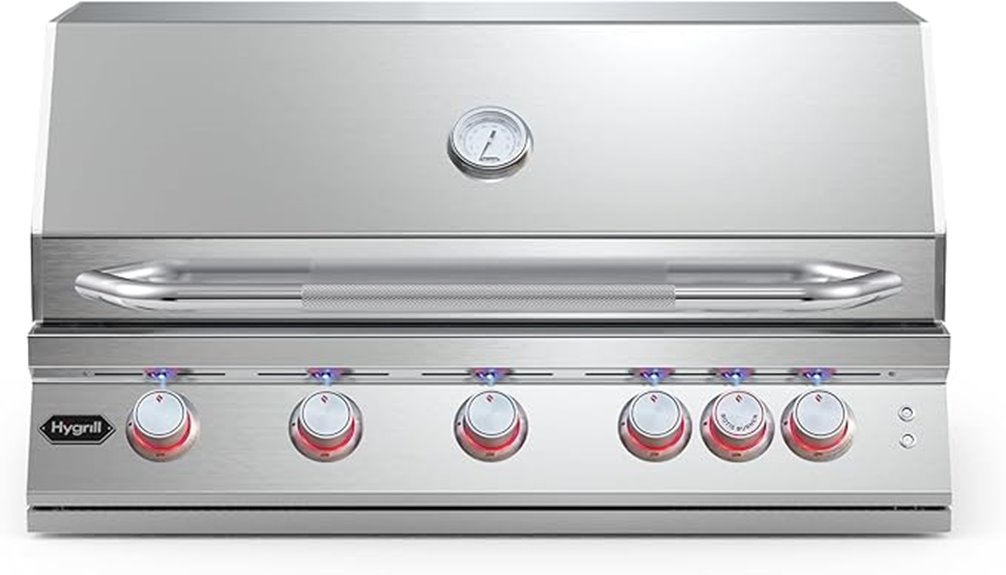 premium built in gas grill