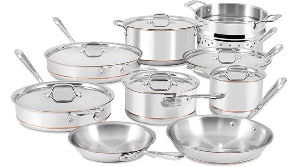 premium copper core cookware