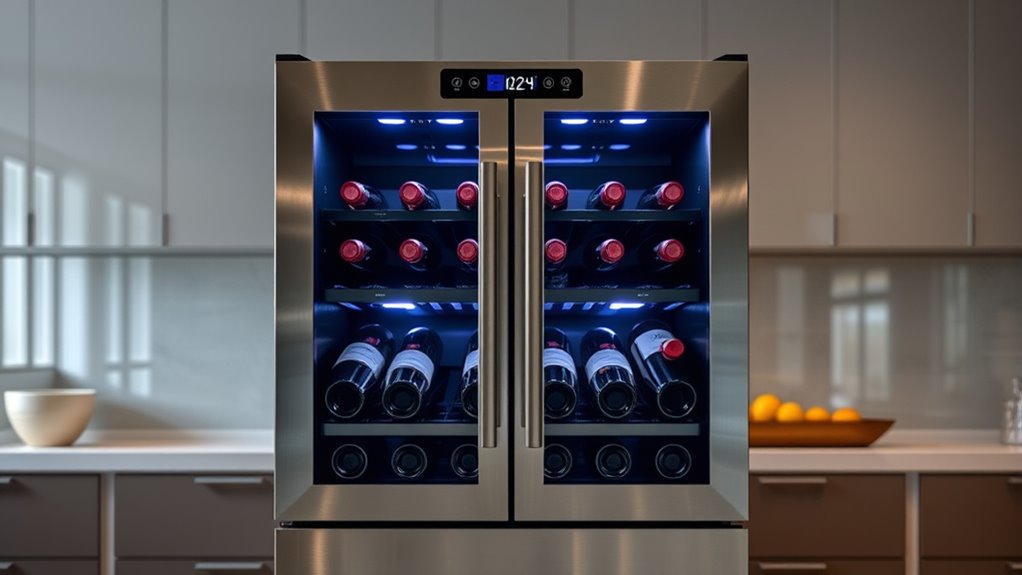 premium dual zone wine coolers