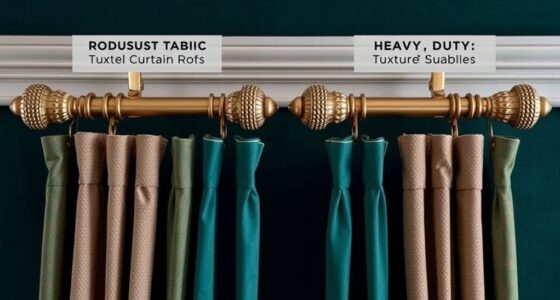 premium heavy duty curtain rods