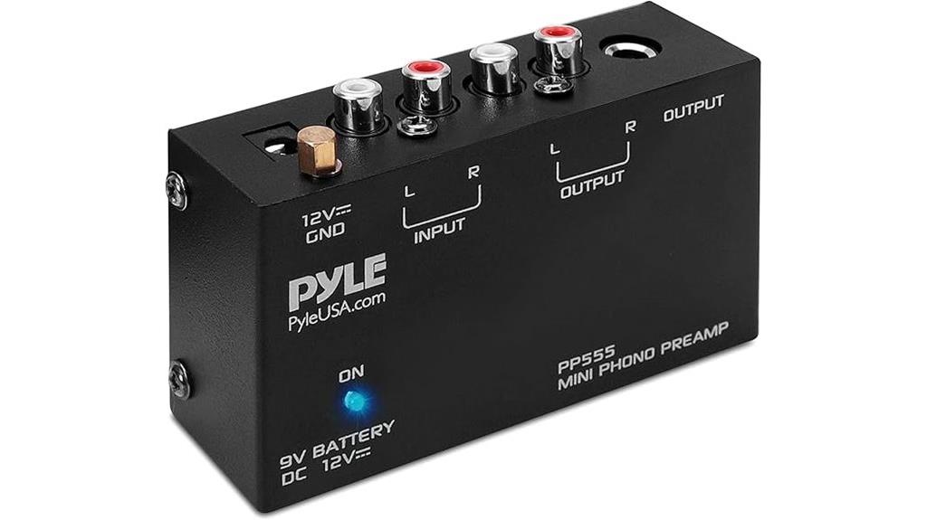 pyle turntable phono preamp
