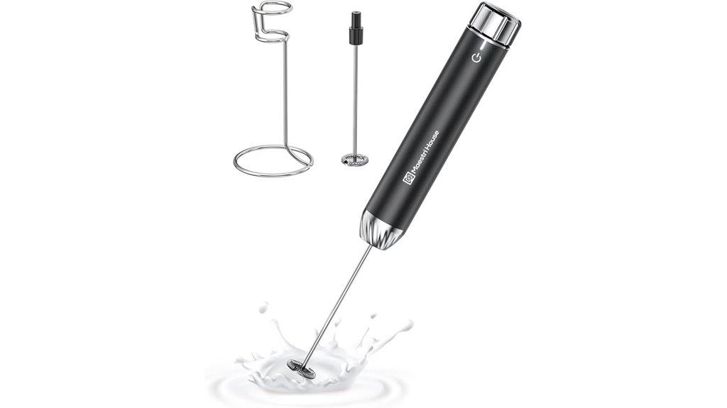 rechargeable milk frother stepless control