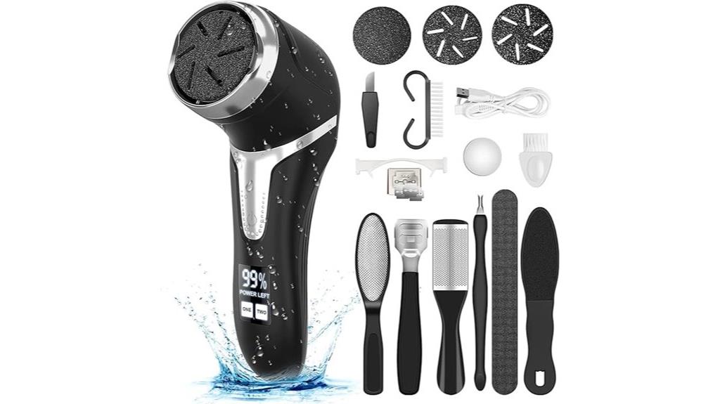 rechargeable waterproof foot file