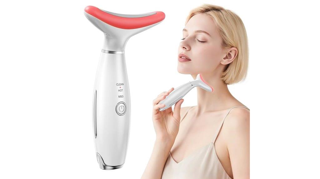 red light face massager