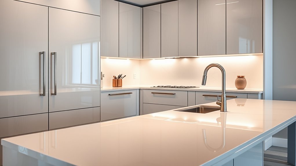 reflective sleek bright modern