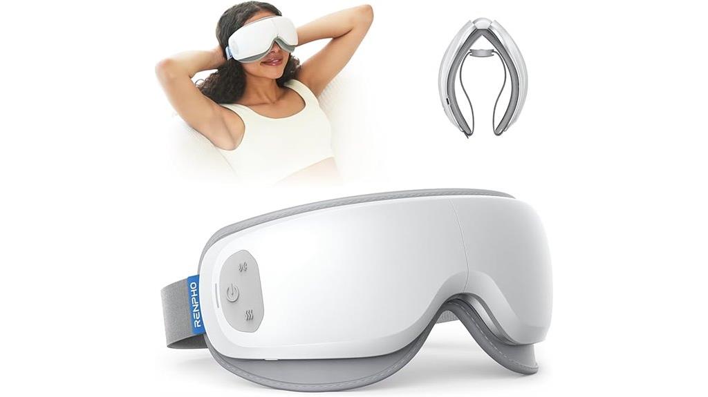 relaxing heated eye massager