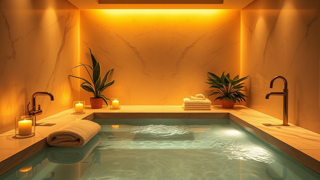 relaxing spa lighting techniques