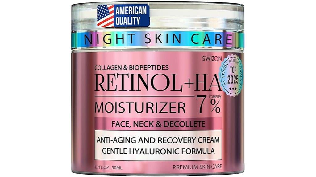 retinol collagen hyaluronic moisturizer