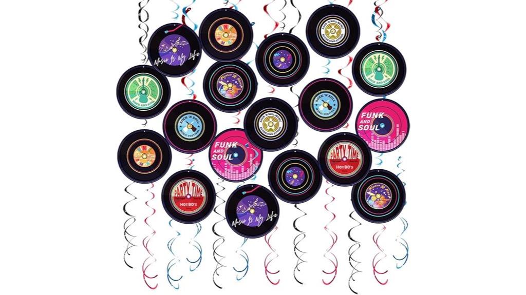 retro rock and roll decorations