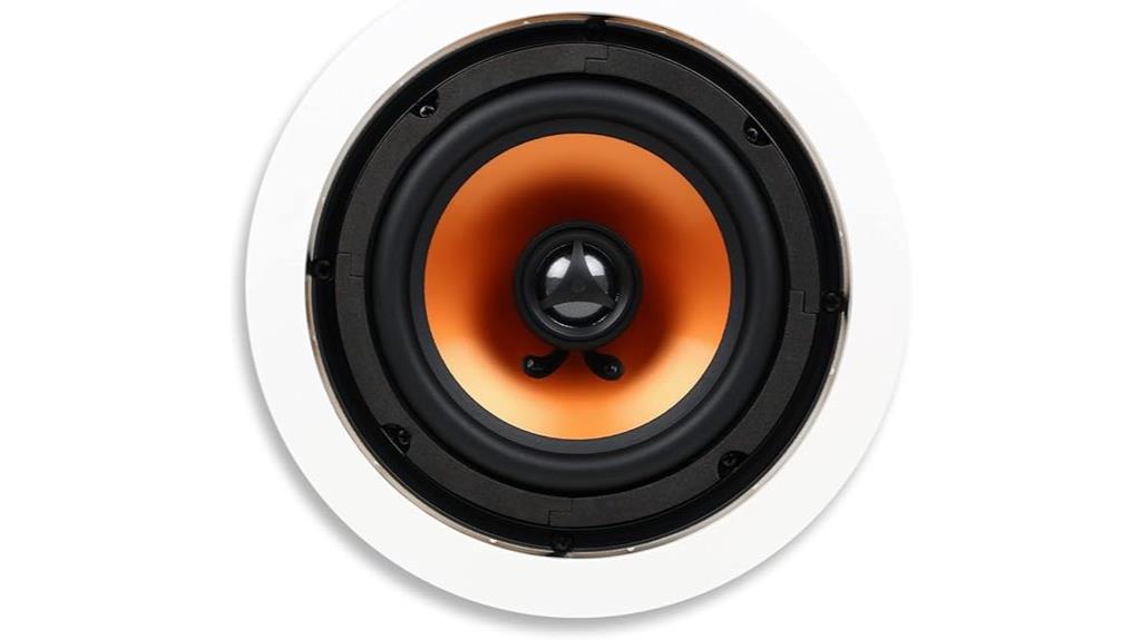 round ceiling speaker white